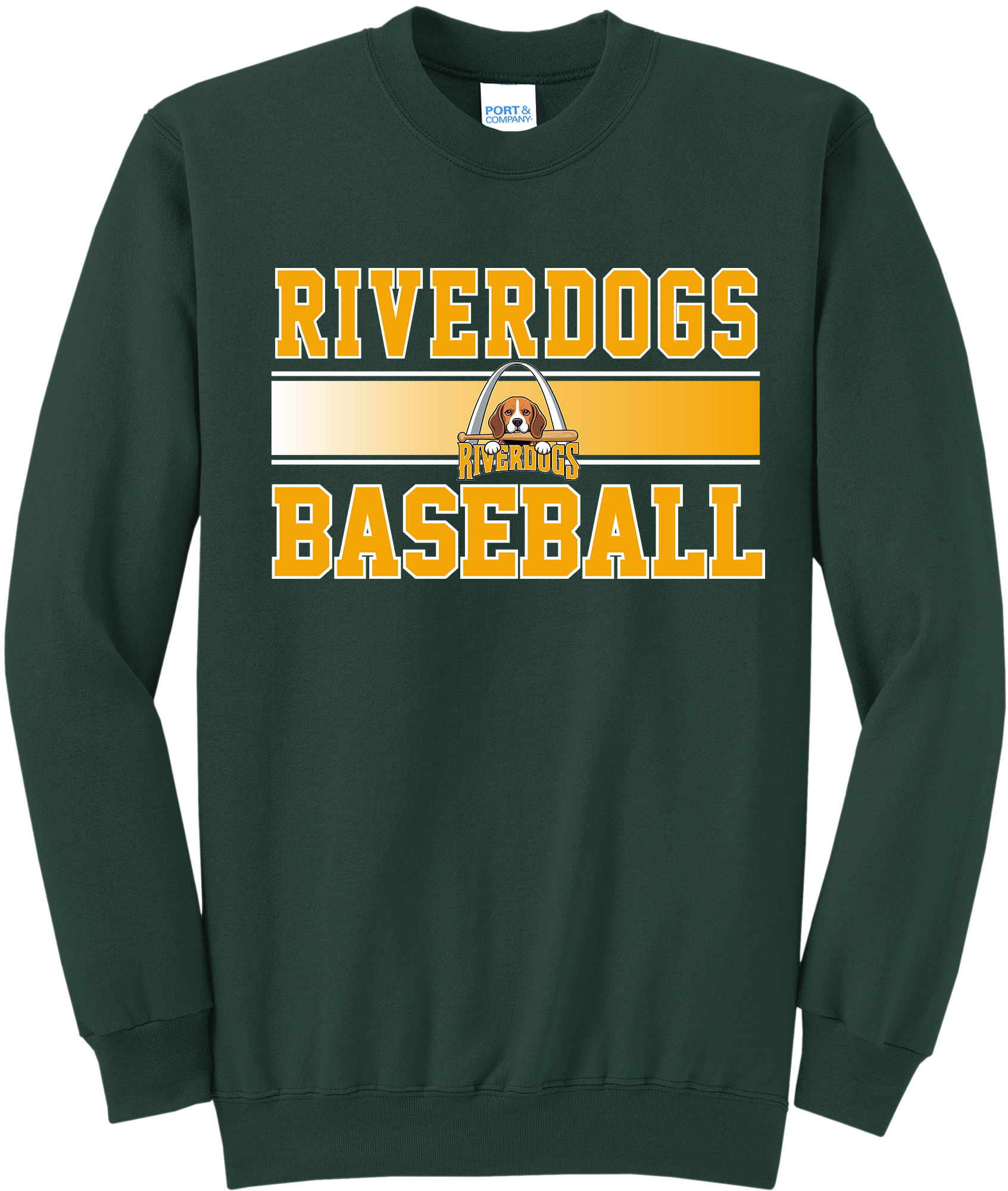 Riverdogs Baseball Stripe Crewneck